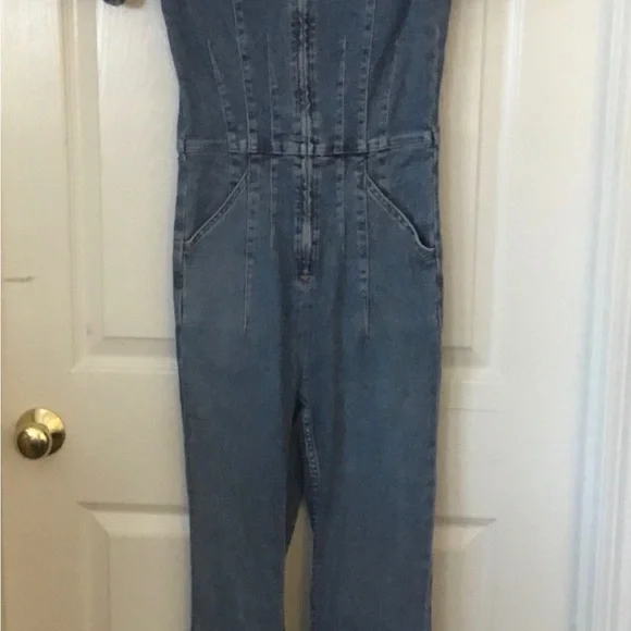 We the Free Denim Zip Up Jumpsuit - Picture 4 of 4